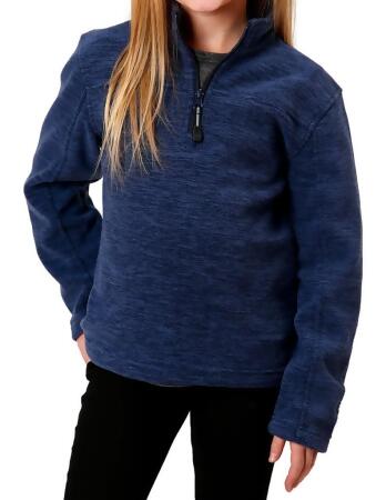 Roper Western Jacket Girls Fleece Collar Blue 03-298-0692-6146 BU