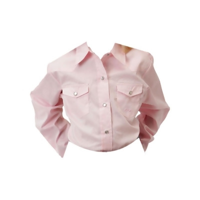 Roper Western Shirt Girls L/S Snap Long Tail Pink 03-080-0265-1066 PI 