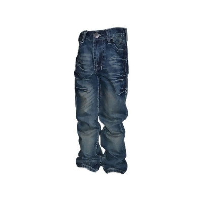 B. Tuff Western Denim Jeans Boys Steel Bootcut Med Wash BJSTEE 