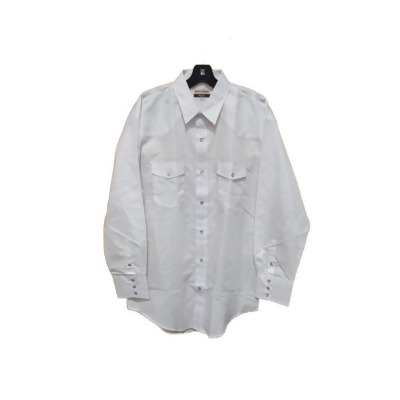 Roper Western Shirt Mens L/S Snap Solid XL White 01-001-0145-0025 WH 