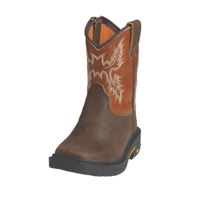 Ariat Western Boots Boys Chandler Lil Stompers Zip Brown A441000002 