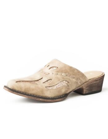 Roper Casual Shoes Womens Mule Beth Snip Toe Tan 09-021-1564-2513 TA