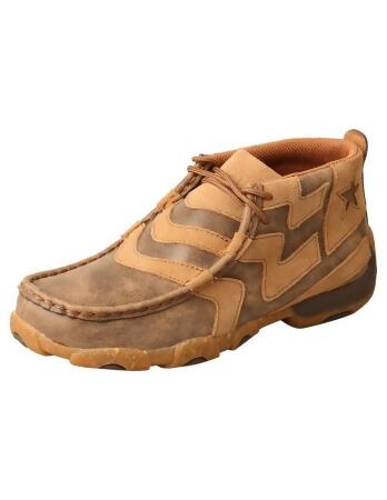 Twisted X Casual Shoes Boys Chukka Leather Lace Bomber YDM0048 