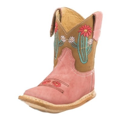 Roper Western Boots Girls Cowbaby Cactus Tan 09-016-7912-1364 TA 