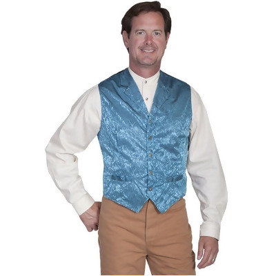 Scully Western Vest Mens Silk Adjustable Back Button Front F0_535354 