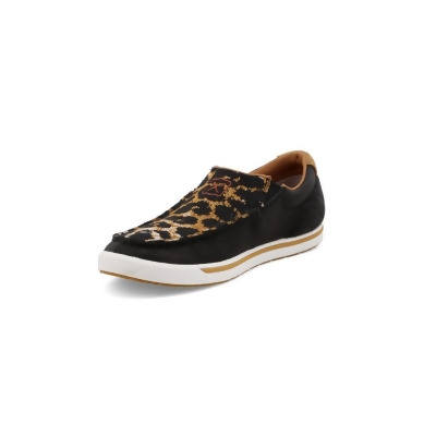 Twisted X Casual Shoes Womens Slip On Kicks Black Cheetah WCA0052 