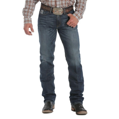 Cinch Western Denim Jeans Mens Silver Label Slim Low Rise MB98034006 