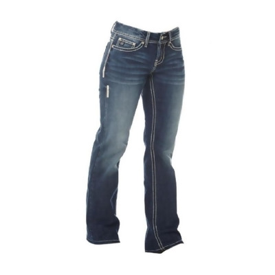 Cowgirl Up Western Jeans Womens Bootcut Medium Stonewash CGJ30605 