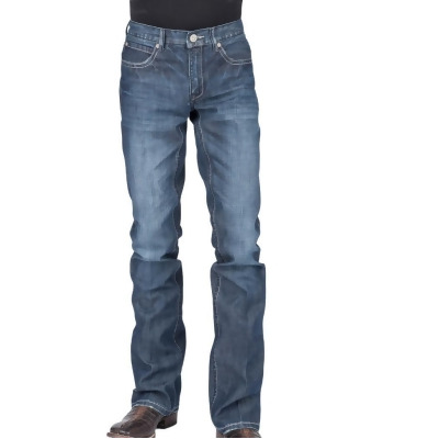 Stetson Western Denim Jeans Mens Bootcut Low Blue 11-004-1014-4084 BU 