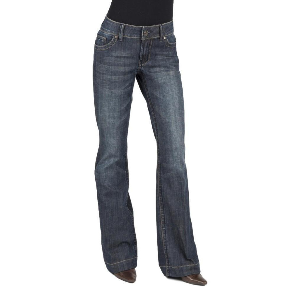 Stetson Western Jeans Womens Trouser Leg Blue 11-054-0214-0800 BU