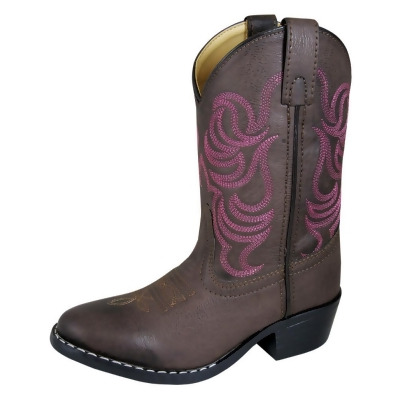 Smoky Mountain Western Boots Girls Monterey Leather Brown 1624 