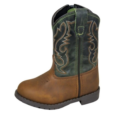 Smoky Mountain Western Boots Boys Hopalong Leather Brown 3605T 