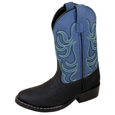 Smoky Mountain Western Boots Boys Monterey Pull On Black Blue 1576 