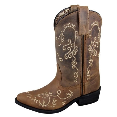 Smoky Mountain Western Boots Girls Jolene Snip Toe Brown 3754 