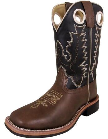 Smoky Mountain Western Boots Boys Blaze Leather Brown Black 1685 