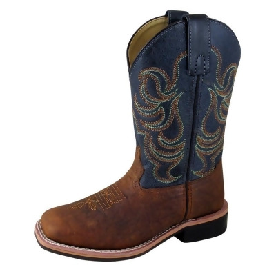 Smoky Mountain Western Boots Boys Jesse Square Toe Brown 3749 