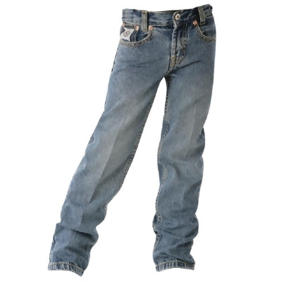 Cinch Western Denim Jeans Boys White Label Light Stonewash MB12882001 