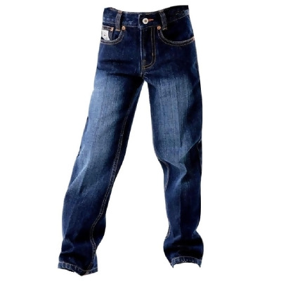 Cinch Western Denim Jeans Boys White Label Dark Stonewash MB12882002 