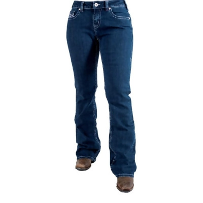 Cowgirl Tuff Western Jeans Womens Freedom Bootcut Med JFRDOM 