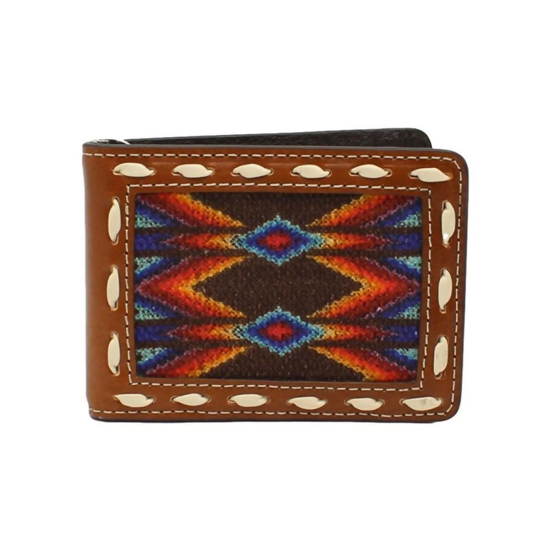 Nocona Western Wallet Men Southwest Lace Bifold Multi-Color N500005297