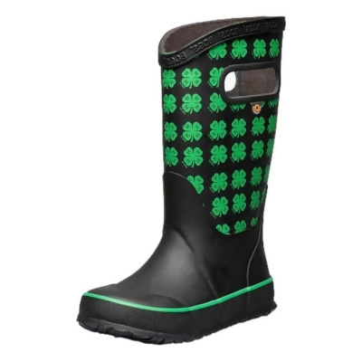 Bogs Outdoor Boots Kids 4-H Rain Waterproof Flexible Black 72763 