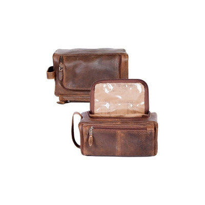 Scully Western Shave Kit Mens Aerosquadron Leather Walnut 05_151_10 