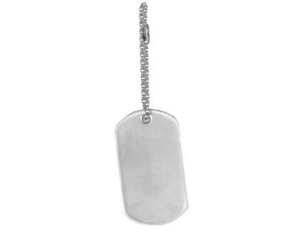 Stainless Steel Dull Finish Dog Tags with FREE P38 Can Opener