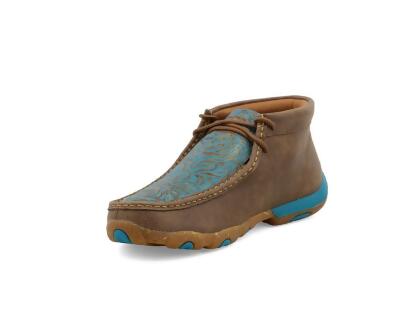 Twisted X Casual Shoes Womens Chukka Bomber Turquoise WDM0148 