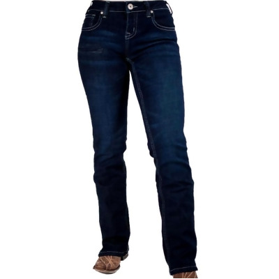 Cowgirl Tuff Western Jeans Womens Premium Bootcut Dark JPREMI 