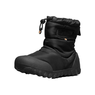 Bogs Outdoor Boots Kids B-Moc Solid Waterproof Pull On Black 72760 