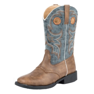 Roper Western Boots Boys Pull On Stitch Brown 09-018-1224-2201 BR 
