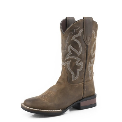 Roper Western Boots Boys Monterey Suede Stitch 09-018-0911-2942 TA 