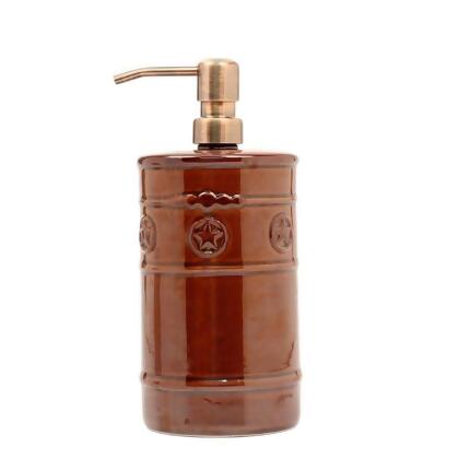 Western Moments Soap Dispenser Silverado Country Dark Brown 6105009 