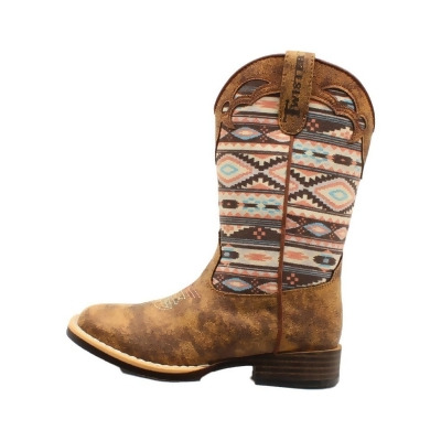 Twister Western Boots Girls Magan Zip Distressed Multi 446001502 