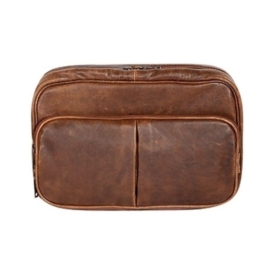 Scully Western Toiletry Bag Mens Aerosquadron Leather Walnut 05_634_10 