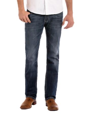 Rock & Roll Western Denim Jeans Mens Revolver Dark Vintage M1R3482
