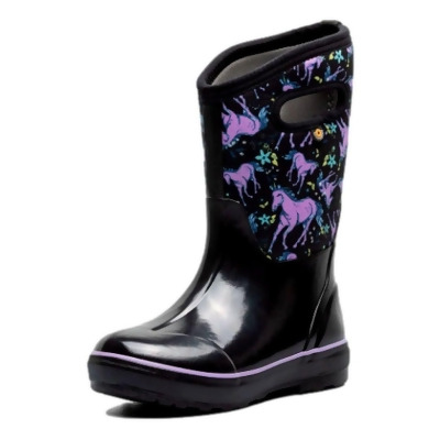 Bogs Outdoor Boots Girls Unicorn Print Handle Easy Pull On 72879 