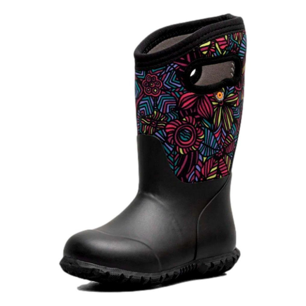 Bogs Outdoor Boots Girls Floral Wild Garden Print Easy On 72885