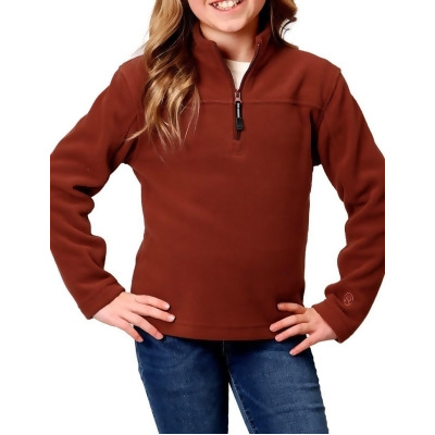 Roper Western Sweatshirt Girls Fleece Rust 03-298-0692-6158 RT 