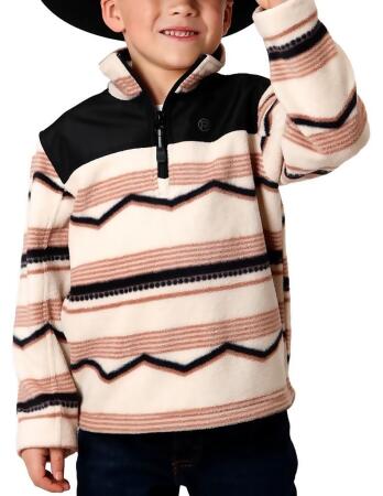 Roper Western Sweatshirt Boys Horizontal White 03-397-0692-6168 WH