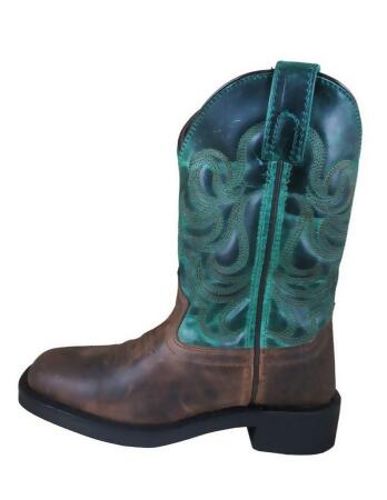 Smoky Mountain Western Boots Girls Tucson Square Toe Pull On 3224C 