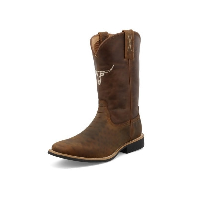 Twisted X Western Boots Boys Top Hand Pull On Tan Chocolate YTH0016 