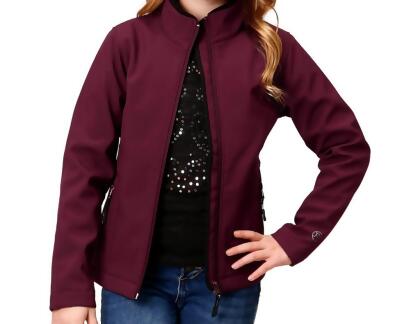 Roper Western Jacket Girls Softshell Zip Wine 03-298-0780-6146 WI