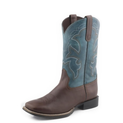Roper Western Boots Boys Monterey Square Brown 09-018-0911-3086 BR 