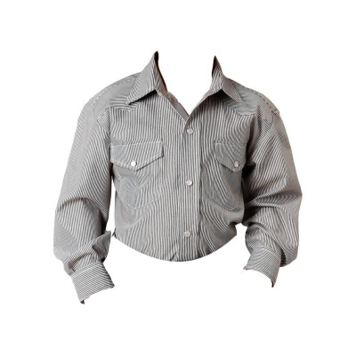 Roper Western Shirt Boys L/S Stripes Tiny Gray 01-030-0144-0714 GY 