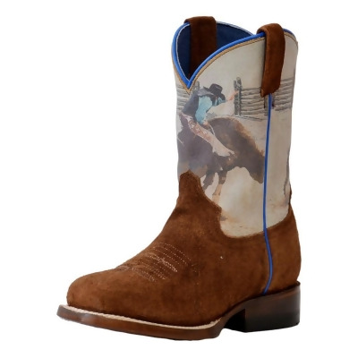 Roper Western Boots Boys 8 Seconds Square Toe 09-119-7022-8451 BR 