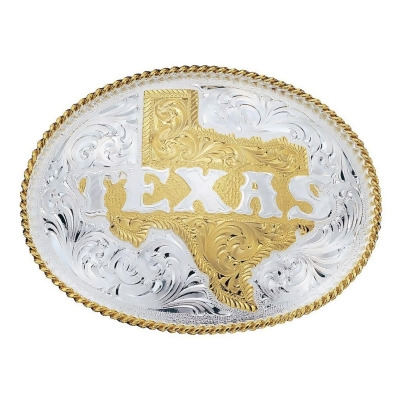 Montana Silversmiths Western Belt Buckle Texas Detail Letters 5630 