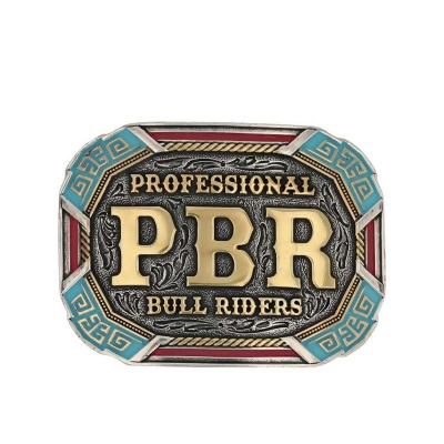 Montana Silversmiths Western Belt Buckle PBR Vibrant Riders PBR939 