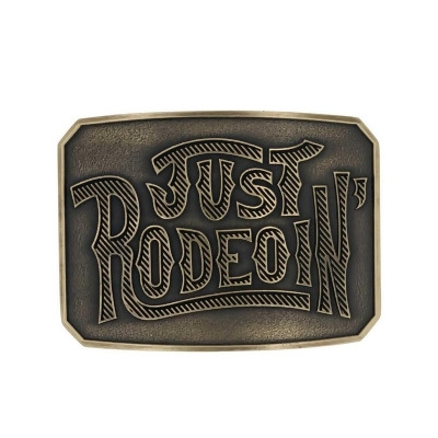 Montana Silversmiths Belt Buckle Dale Brisby Just Rodeoin' A925CDB 