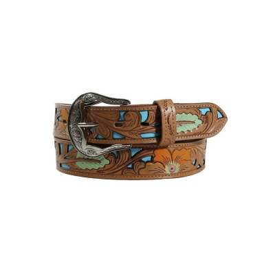Ariat Western Belt Women Hand Painted Removable Buckle Floral A1590308 